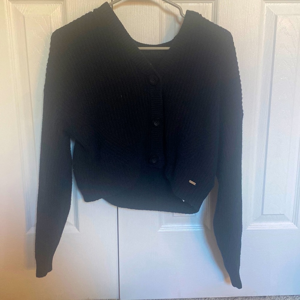 Black Cropped Hollister Sweater, size small